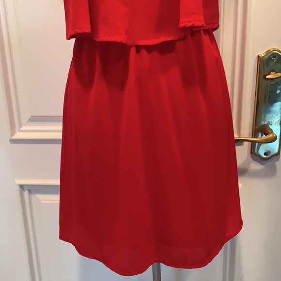 Beautiful Ruby red dress - like new size M - Picture 4 of 10